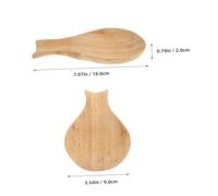LALADEFIEE 2pcs Heat Resistant Wooden Spoon Rest Nonslip Farmhouse Kitchen Utensil Holder for Countertop Stove Top Spatula Ladle Rack Multipurpose Rest for Tongs and Brushes