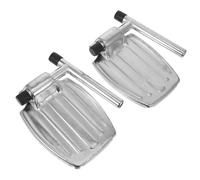 LALADEFIEE 2Pcs Heavy Duty Wheelchair Footrests Replacement Elevating Leg Rest Footplate Compatible with Wheelchair Brands for Elderly Disabled and Athletes