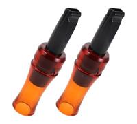 LALADEFIEE 2pcs Hunting Crow Call Whistle for Crows, Black and Orange Plastic Bird Calling Whistle, Easy to Carry and Spot, for Hunting and Forest Patrols