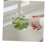 LALADEFIEE 2Pcs Kitchen Water Ladle Plastic Household Water Scoop with Capacity Deepened Design for Cooking and Gardening Hanging for Easy Storage Transparent and Grey