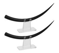 LALADEFIEE 2pcs Large Fake Eyelash Model with B C Curl for Eyelash Extension Teaching, Realistic Simulation Plastic False Lashes Demonstration Tool for Salons and Students