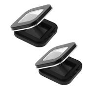 LALADEFIEE 2pcs Magnetic Empty Cosmetic Plate for Travel Refillable Eyeshadow Replacement Box Loose Powder Storage Case Compact Portable Makeup Container for Women