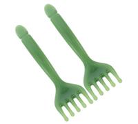 LALADEFIEE 2pcs Manual Scalp Massager Comb Hair Massage Tool Green Resin Head Scratcher for Scalp Relaxation and Meridian Acupoint Massage at Home and Travel