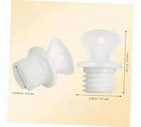 LALADEFIEE 2Pcs Medium Rubber Hot Water Bottle Stoppers Leakproof Sealing Plugs Replacement Caps for Hot Water Bags Anti-Leak Accessories