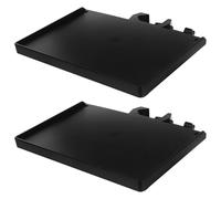 LALADEFIEE 2pcs Mic Stand Tray Microphone Holder Shelf for Tubes Space-saving Sound Card Rack with Quick Assembly for Live Streaming and Recording Accessories