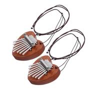 LALADEFIEE 2pcs Mini Thumb Piano Kalimba Heart-shaped Musical Instrument for Boys and Girls Beginners Travel-friendly Portable Music Toy