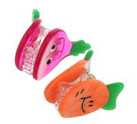 LALADEFIEE 2pcs Mini Vegetable Hair Clips for Women and Girls Cute Carrot Onion Clips Acetic Acid Hair Accessories Comfortable Non-damaging Styling Tools for Boy Girl