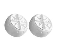 LALADEFIEE 2pcs Mini Washer, Portable Washer Agitator with Intelligent Control System, USB 5v 2a Power, Bottom Suction Cup, Gentle Cleaning for Underwear, Home Apartment Use