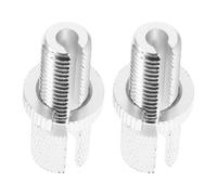 LALADEFIEE 2Pcs Motorcycle Brake Cable Adjuster Screw Aluminum Alloy Clutch Lever Adjuster Bolt 0.4" Thread Throttle Cable Adjustment for Motorbikes and Mountain Bikes