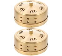 LALADEFIEE 2pcs Moxibustion Tank Adjustable Smokeless Moxa Stick Burner Box for Body Massager Therapy Retro Design Durable Copper Construction for Relaxation Anytime Anywhere