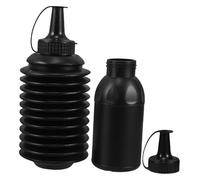 LALADEFIEE 2pcs Multi-functional Toy Bead Storage Bottles for Kids Portable Outdoor Beads Holders 400ml 600ml Capacity Wear-resistant Foldable Bottles for Game Supplies