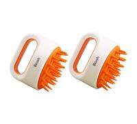 LALADEFIEE 2pcs Non-Slip Bathing Shampoo Brush with Soft Bristles for Scalp Massage and Deep Cleaning Suitable for Wet and Dry Use Adults and Massager for Shower