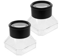 LALADEFIEE 2Pcs Outdoor Insect Viewer Case for Portable Plastic Microscope Box for Catching and Observing Bugs Flowers Leaves Removable and Easy to Clean Educational