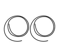 LALADEFIEE 2pcs Pedal Connector Cable: 39.4 Inch Guitar Effects Patch Cord for Electric Guitar - Instrument Pedal Wiring Supplies for Band Rehearsal, Stage, Recording