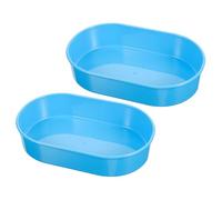 LALADEFIEE 2pcs Pill Counting Tray for Daily Medication Organizer Plastic Small Dispenser Dish as Medication Container for Hospital Cart Use