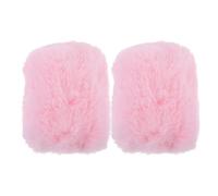 LALADEFIEE 2pcs Pink Microphone Covers Plush Windshield for Microphones Compatible with Sennheiser Mk4 and Mk8, Close Fit Noise Reduction Artificial Wool Windshield Suitable for Ktv and Home