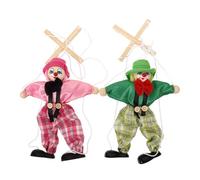 LALADEFIEE 2Pcs Pirate Marionette Puppets with String Interactive Funny Pirate Craft for Smooth Polished Handheld Puppets for Finger Flexibility and Creative Play Reusable Decorative Puppetry