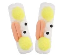 LALADEFIEE 2pcs Plush Animal Face Wash Headbands Non-slip Elastic Spa Hair Accessories for Women Ultra-soft Quick-drying Hairbands for Skincare Cute Costume Headwraps for Halloween Christmas