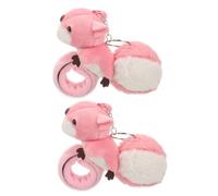 LALADEFIEE 2pcs Plush Squirrel Slap Bracelets for Soft Snap Bands Party Favors Comfortable Wristbands Gift for Birthday Festival S Day