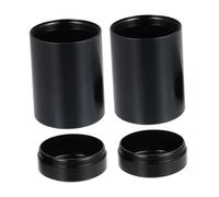 LALADEFIEE 2pcs Portable Airtight Tea Containers Sealed Canisters for Home Office Kitchen Reusable Storage Jars with Tight Lid to Keep Black Scented Tea Fresh