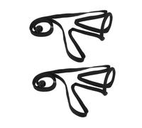 LALADEFIEE 2pcs Portable Neck Hanging Microphone Holder Adjustable Mic Clamp Stable Lightweight for Stage Performers Magicians Hosts