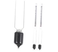 LALADEFIEE 2pcs Professional Glass Alcoholmeter Wine Alcohol Tester for Home Brewing and Distilling Accurate Alcohol Content Measurement Tool for Wine Making Enthusiasts