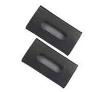 LALADEFIEE 2pcs PU Leather Car Visor Napkin Holder with Clip Compact Tissue Box for Safe Driving Vibration Hanging Car Visor Towel Holder Upgrade