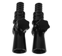 LALADEFIEE 2pcs Rotatable Mop Pole Adapter Joint Heavy-Duty Plastic Extension Pole Angle Connector for Broom, Duster, and Window Cleaning Tools with Swivel Pivot for Household Use