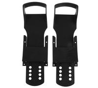 LALADEFIEE 2pcs Rowing Machine Foot Pedals with Adjustable Foot Straps and Foldable Design, Plastic Replacement Parts for Home Gym Fitness Equipment, for Daily Rowing Exercise