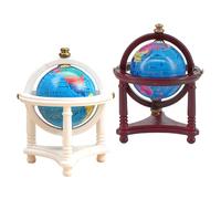 LALADEFIEE 2pcs Scale Educational for Learning Globe Decorative Tiny Earth Model for Mini Study Accessories