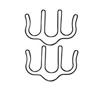 LALADEFIEE 2pcs Shape Metal Music Book Clips Hollow Out Page Holders for Piano Scores and Books Black Music Folder Clamps Stationery Accessories