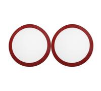 LALADEFIEE 2pcs Silicone Baking Mats: Round Liner for Rolling/Air Fryer/Cooling Rack/Microwave - 30.5cm Reusable Air Fryer Linner - Heat Resistant Cookie Pad for Baking