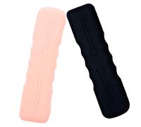 LALADEFIEE 2pcs Silicone Makeup Brush Organizer Bag Ergonomic Makeup Tool Holder for Travel Lightweight Brush Storage Case for Cosmetics The Go