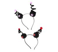 LALADEFIEE 2pcs Spooky Eyeball Headband Set Halloween Costume Accessories with Elastic No-slip Design for Adults and Lightweight Monster Hair Hoops for Party Cosplay and Performance