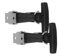 LALADEFIEE 2pcs Stainless Steel Hood Latch with Flexible Rubber T-Handle for Engine Cover Lock Replacement, Industrial Toolbox Hatch Latches Suitable for Vehicle and Boat Use