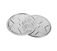 LALADEFIEE 2pcs Stainless Steel Steamer Rack Heavy Duty Steamer Insert for Pressure Cooker and Canner Round Steam Tray for Vegetables Dumplings Seafood Nonstick Cooking