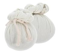LALADEFIEE 2Pcs Thai Spa Herbal Massage Balls with Chinese Moxa Compress, Natural Warming Heat Pouches 100G Each for Relief and Relaxation Therapy