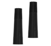 LALADEFIEE 2pcs Threaded Tip Replacement Handle Extender Attachment for American-style Extension Poles Plastic Broom Handle Adapter Compatible with Mop Broom Paint Roller and Duster Cleaning