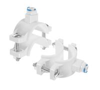 LALADEFIEE 2pcs Water Clip for Reverse Osmosis Drain Saddle Valve POM Connector for Wastewater Pipe Fixing