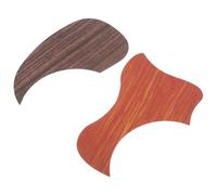 LALADEFIEE 2PCS Wood Grain Guitar Pickguard Stickers 39/40/41 Inch Acoustic Guitar Panel Protection Adhesive Film Walnut and Rosewood Pattern
