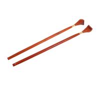 LALADEFIEE 2Pcs Wooden Back Scratcher Long Handle Lightweight Itch Relief Tool for Men Chicken Wing Wood Back Tickle Relax Easy to Carry and Store