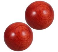 LALADEFIEE 2pcs Wooden Baoding Balls Hand Exercise Balls with Comfortable Grip for Muscle Relax and Ergonomic Design, Suitable for Travel and Body Parts Fitness