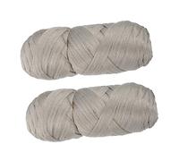 LALADEFIEE 2rolls Realistic Straight Hair Wire for Braiding Polypropylene Wig Wire for Natural Hair Extensions for Cosplay Parties and Everyday Use Light Grey