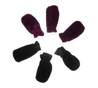 LALADEFIEE 2sets Premium Piano Pedal Covers Purple Black Durable Foot Protectors Elastic Band Design Piano Accessories for Protecting Pedals from Dirt and Scratches