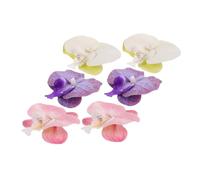 LALADEFIEE 3 Pairs Detachable Orchid Flower Shoe Buckle Clips for Women Vibrant Butterfly Sandal Charms Summer Beach Vacation Accessories