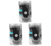 LALADEFIEE 300pcs u Shaped Hair Clips Corrugated Bun Hair for Updo Hairstyles Black Stainless Steel for Women for Daily Use and Personal Parties