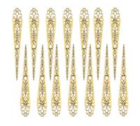 LALADEFIEE 30pcs Ancient Queen Finger Nail Claw Rings Hollow Metal Fingertip Protectors Lightweight Gothic Costume Jewelry for Halloween Cosplay Party Festival