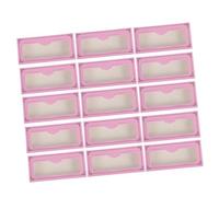 LALADEFIEE 30pcs False Lash Storage Boxes Transparent Eyelash Packaging Cases Lightweight Portable Lash Tray Protects from Damage for Personal Use