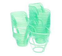 LALADEFIEE 30pcs Plastic Drip Bottle Net Covers with Quick Installation Transparent Saline Bottle Holders for Hospital Supply Reusable Hanging Nets with Capacity for Patient Care