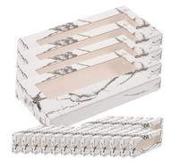 LALADEFIEE 30pcs Portable Laser Silver False Eyelash Storage Boxes Window, Creative Lash Holder Tray for Individual and Cluster Lash Extensions, Suitable for Makeup Artists and Travel